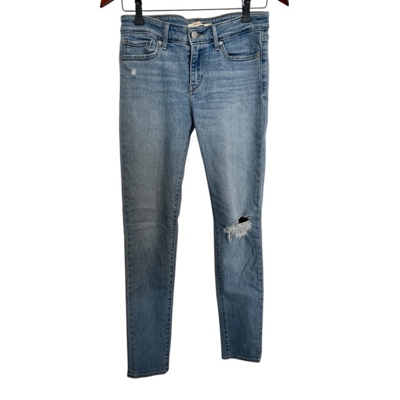 Levi’s 721 Women's Blue Distressed Jeans size 25 - Picture 1 of 5